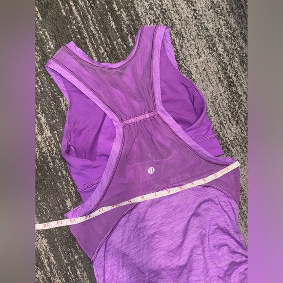 LULULEMON WORK THE CIRCUIT TANK HEATHERED MOONLIT MAGENTA SIZE 2 - Picture 8 of 8